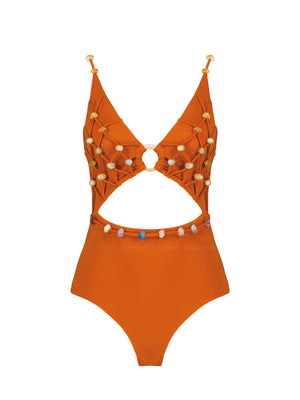 Maliluha: Bohemian Sunset One Piece (SS23MY08-ORNG)