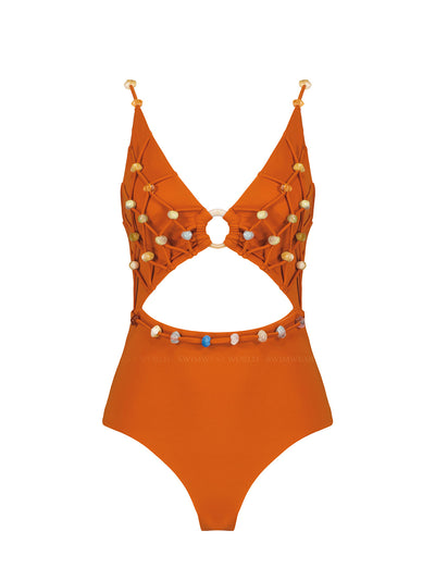 Maliluha: Bohemian Sunset One Piece (SS23MY08-ORNG)