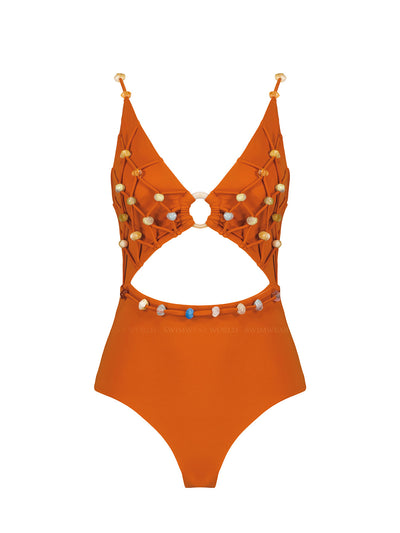 Maliluha: Bohemian Sunset One Piece (SS23MY08-ORNG)