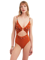Maliluha: Bohemian Sunset One Piece (SS23MY08-ORNG)