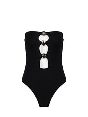 Maliluha: Coquillages One-Piece (SS25MY16-NERO)