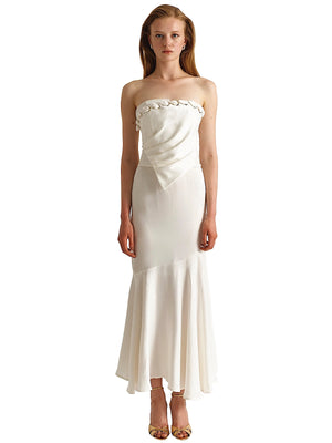 Maliluha: Magda-Maia Skirt (SS26TOP03WHITE-SS26SKIRTWHITE)