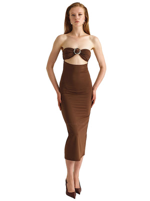 Maliluha: Velora Skirt (SS26SKRT01BROWN)