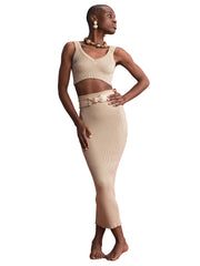 Armantia: Liz-Leonor Skirt (T133-BEIG-SK101-BEIG)
