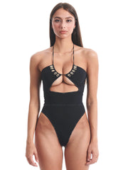 Seashell: Scarlett One Piece (WT0082_SS-BLACK)