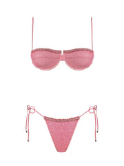 Seashell: Negin Balconette-Luma Bikini (WT0010_SS-ROSE-WT0011_SS-ROSE)