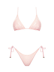 Seashell: Daisy Triangle-Tie Side Bikini (WT0071_SS-PINK)