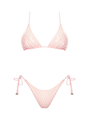 Seashell: Daisy Triangle-Tie Side Bikini (WT0071_SS-PINK)