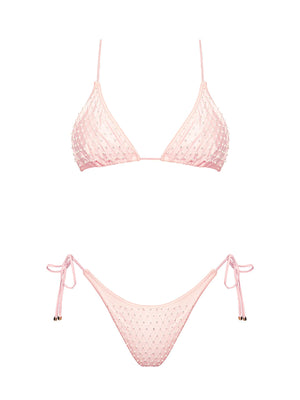 Seashell: Daisy Triangle-Tie Side Bikini (WT0071_SS-PINK)