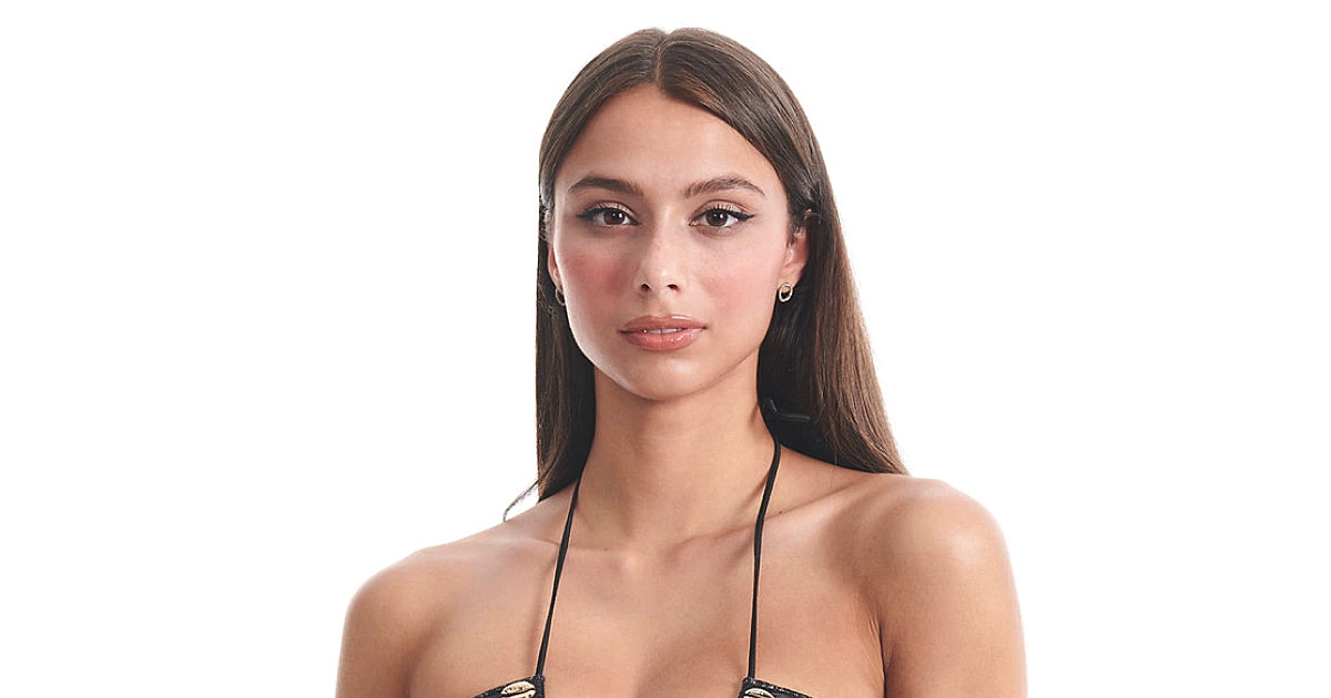 Seashell: June Halter-Pearl Tie Side Bikini | Swimwear World