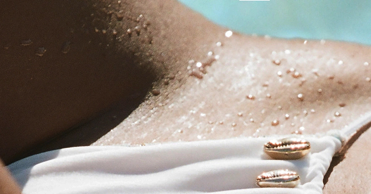 Seashell: June Halter-Pearl Tie Side Bikini | Swimwear World