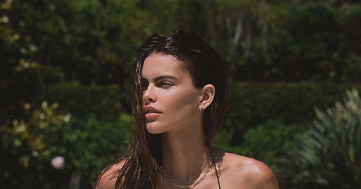 Seashell: June Halter-Pearl Tie Side Bikini | Swimwear World
