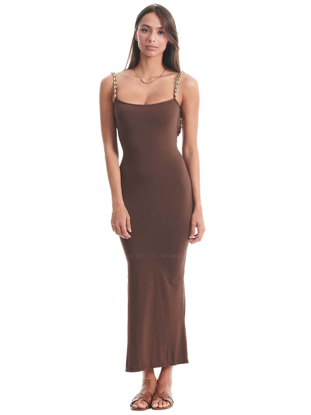 blue dress for baby girl Seashell: Ophelia Midi Dress (WT0042-SS-CACAO) – Swimwear World