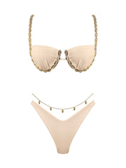 Seashell: Colette-Alana Bikini (WT0035-SS-SAND-WT0036-SS-SAND)