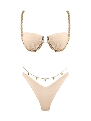 Seashell: Colette-Alana Bikini (WT0035-SS-SAND-WT0036-SS-SAND)