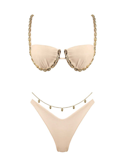 Seashell: Colette-Alana Bikini (WT0035-SS-SAND-WT0036-SS-SAND)