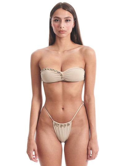 Seashell: Nadine-Monique Bikini (WT0030-SS-SAND-WT0033-SS-SAND)