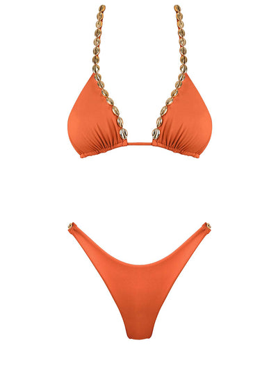 Seashell: Carine-Chantal Bikini (WT0029-SS-PAPAY-WT0032-SS-PAPAY)