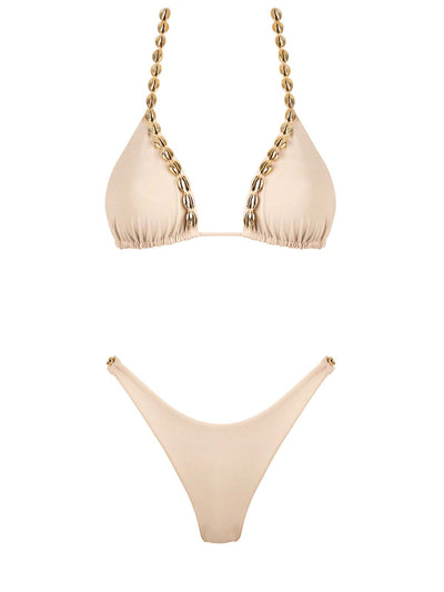 Seashell: Carine-Chantal Bikini (WT0029-SS-SAND-WT0032-SS-SAND)