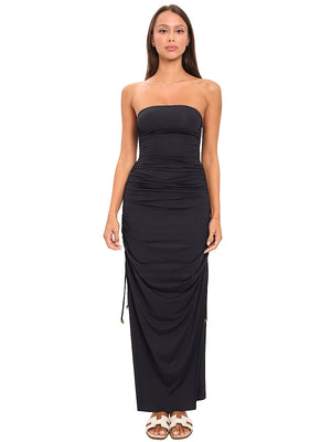 Seashell: Sarabeth Midi Skirt (WT10073_SS-BLACK)