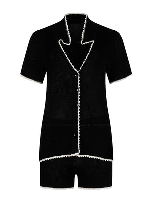 Paramidonna: Tiana Vest-Tiana Short (SS26TNVBW-SS26TNSBW)