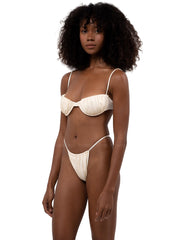 Belle The Label: Sakina-Pia Bikini (R2431P-CRM-R2432-CRM)