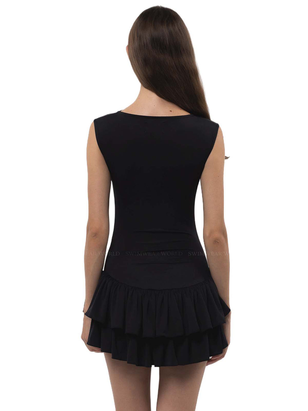 blue dress for baby girl Farm Rio Belle Garden Black Mini Dress main image 0