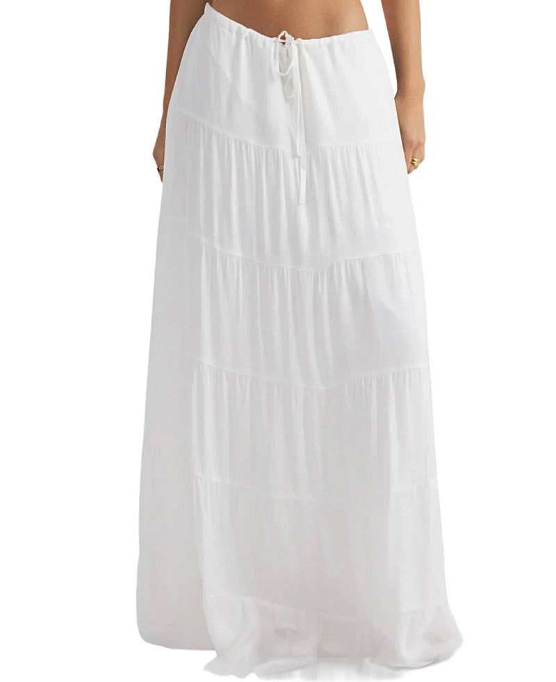 SNDYS: Ophelia Cowl Neck-Ophelia Skirt (SFT802-WHT-SFSK998