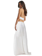 SNDYS: Ophelia Cowl Neck-Ophelia Skirt (SFT802-WHT-SFSK998-WHT)