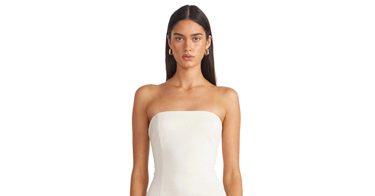 chloe sheer dress chalk Chloe Sheer Dress Chalk