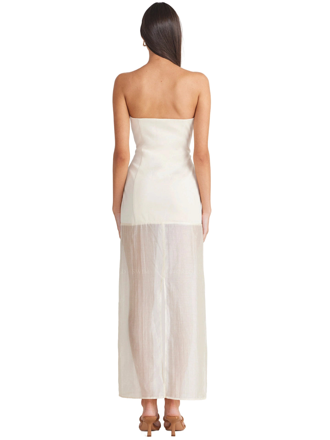 chloe strapless maxi dress SNDYS: Chloe Sheer Dress