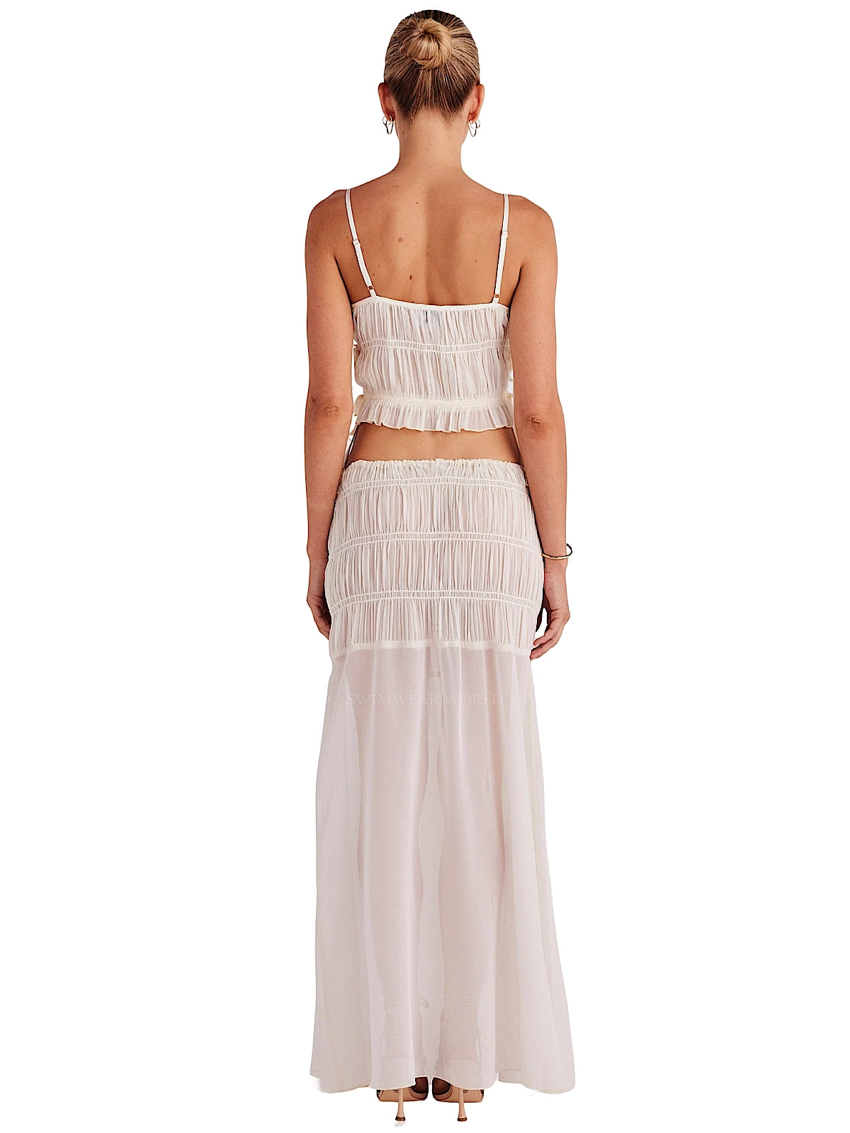 SNDYS: La Louisiane-La Louisiane Maxi Skirt (SFT831-SHELL-SFSK831-SHELL)