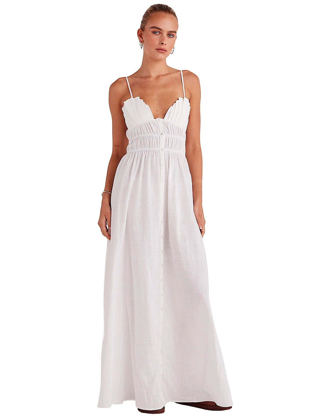 SNDYS: Mahalia Maxi Dress (SED411J5-WHT) – Swimwear World