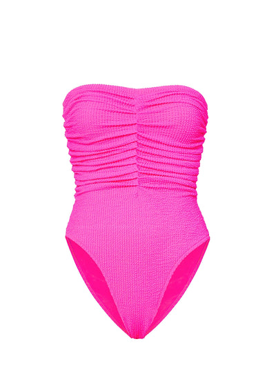 Milly: Textured Ruched One Piece (45FW62-PNK)
