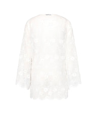 Milly: Viara 3D Floral Embroidery Cover Up (99VD32-WHT)