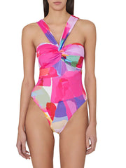Milly: Betsy Draped Bandeau One Piece (50BW09-997)