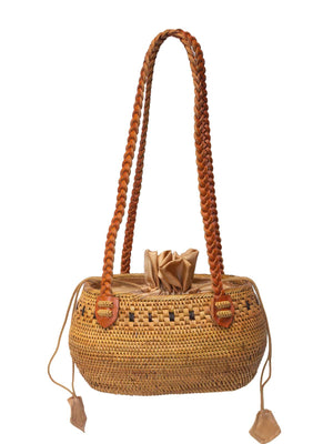 Jelavu: Honey Rattan Shoulder Bag (JELB_HONEY-TAN)