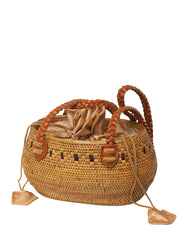 Jelavu: Honey Rattan Shoulder Bag (JELB_HONEY-TAN)