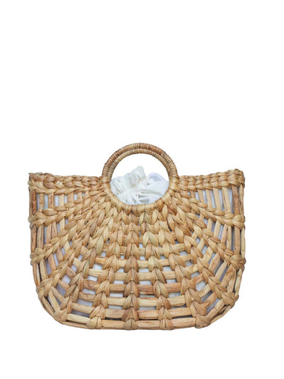 Jelavu: Bree Raffia Tote Bag (JELB_BREE-TAN)