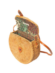 Jelavu: Safiya Rattan Saddle Bag (JELB_SAFIYA-TAN)