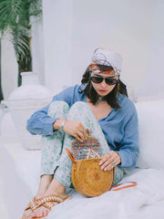 Jelavu: Safiya Rattan Saddle Bag (JELB_SAFIYA-TAN)