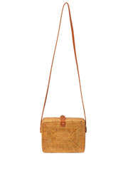 Jelavu: Rae Rattan Crossbody Bag (JELB_RAE-TAN)