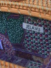 Jelavu: Rae Rattan Crossbody Bag (JELB_RAE-TAN)