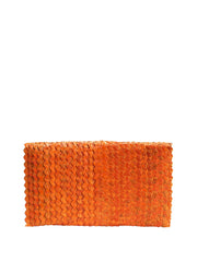 Jelavu: Pandegelang Raffia Seashell Clutch (JELB-PANDEGEL-ORNG)