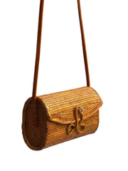 Jelavu: Missy Rattan Crossbody Bag (JELB-MISSY-TAN)