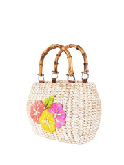 Jelavu: Kaia Rattan Satchel (JELB-KAIA-NAT)