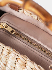 Jelavu: Kaia Rattan Satchel (JELB-KAIA-NAT)