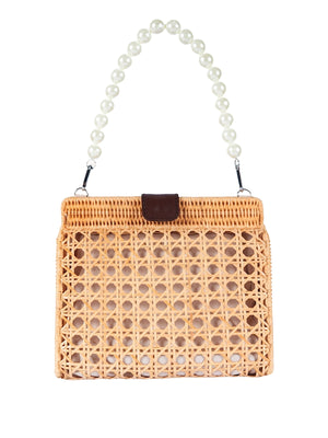 Jelavu: Mariella Medium Cane Crossbody Bag (JELB-MARIELLA-NAT)