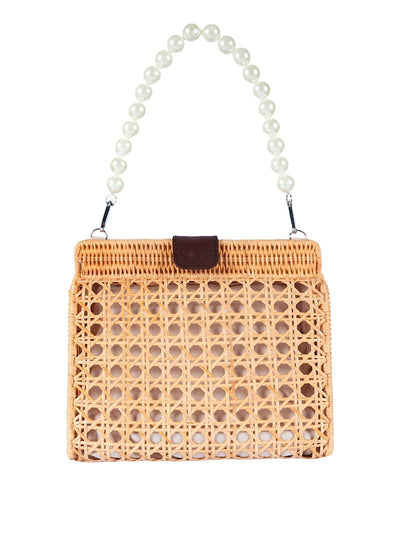 Jelavu: Mariella Medium Cane Crossbody Bag (JELB-MARIELLA-NAT)