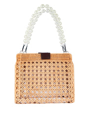 Jelavu: Mariella Medium Cane Crossbody Bag (JELB-MARIELLA-NAT)